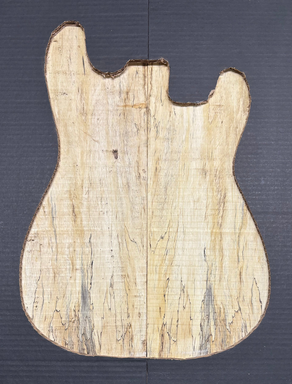 Spalted Tamarind Guitar Carved Top - 22” x 7-1/2” x 7/8” #847 Exotic Wood Zone 