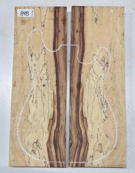 Royal Red Tamarind Guitar Carved Top - 22” x 7-1/2” x 7/8” #848 Exotic Wood Zone 