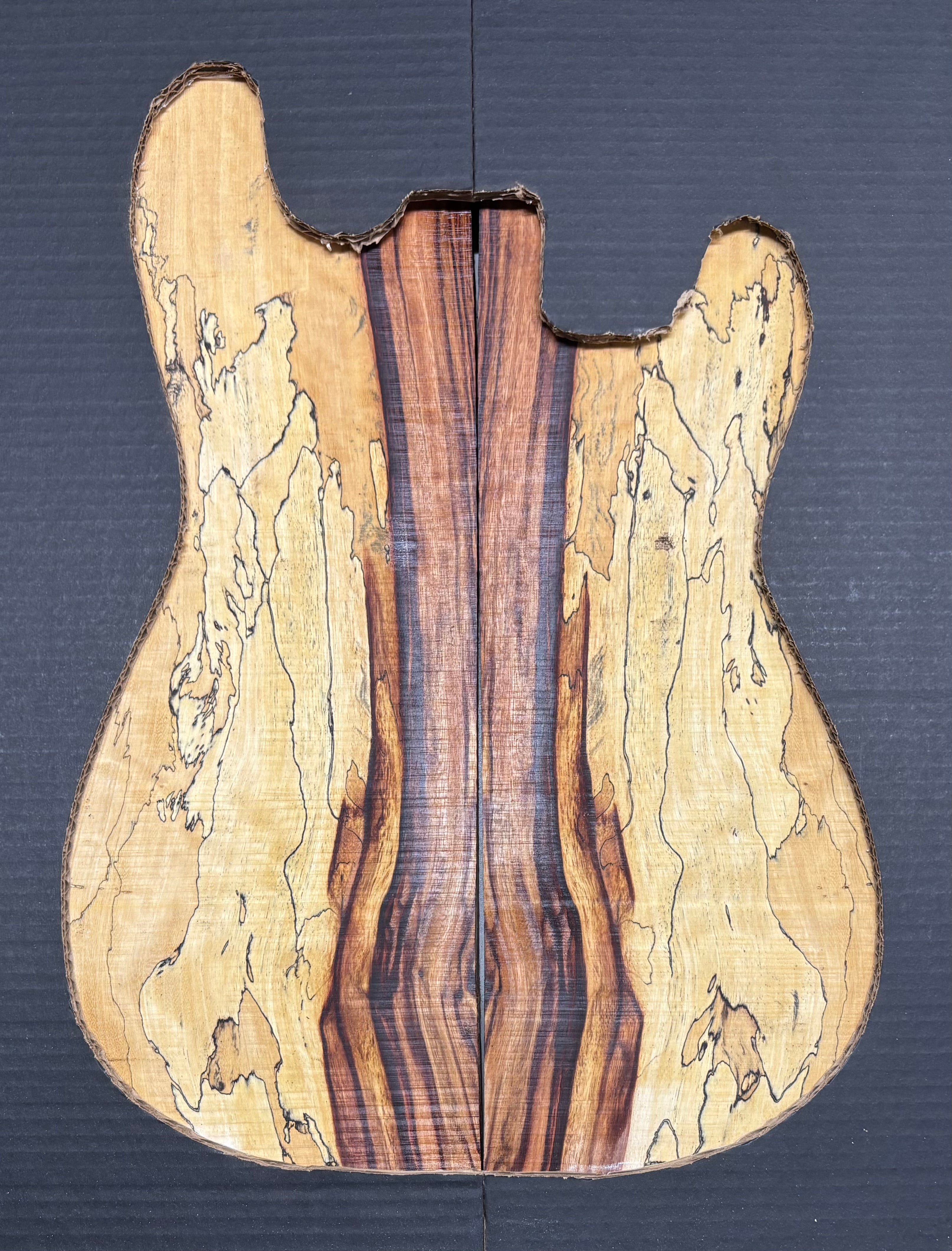 Royal Red Tamarind Guitar Carved Top - 22” x 7-1/2” x 7/8” #848 Exotic Wood Zone 