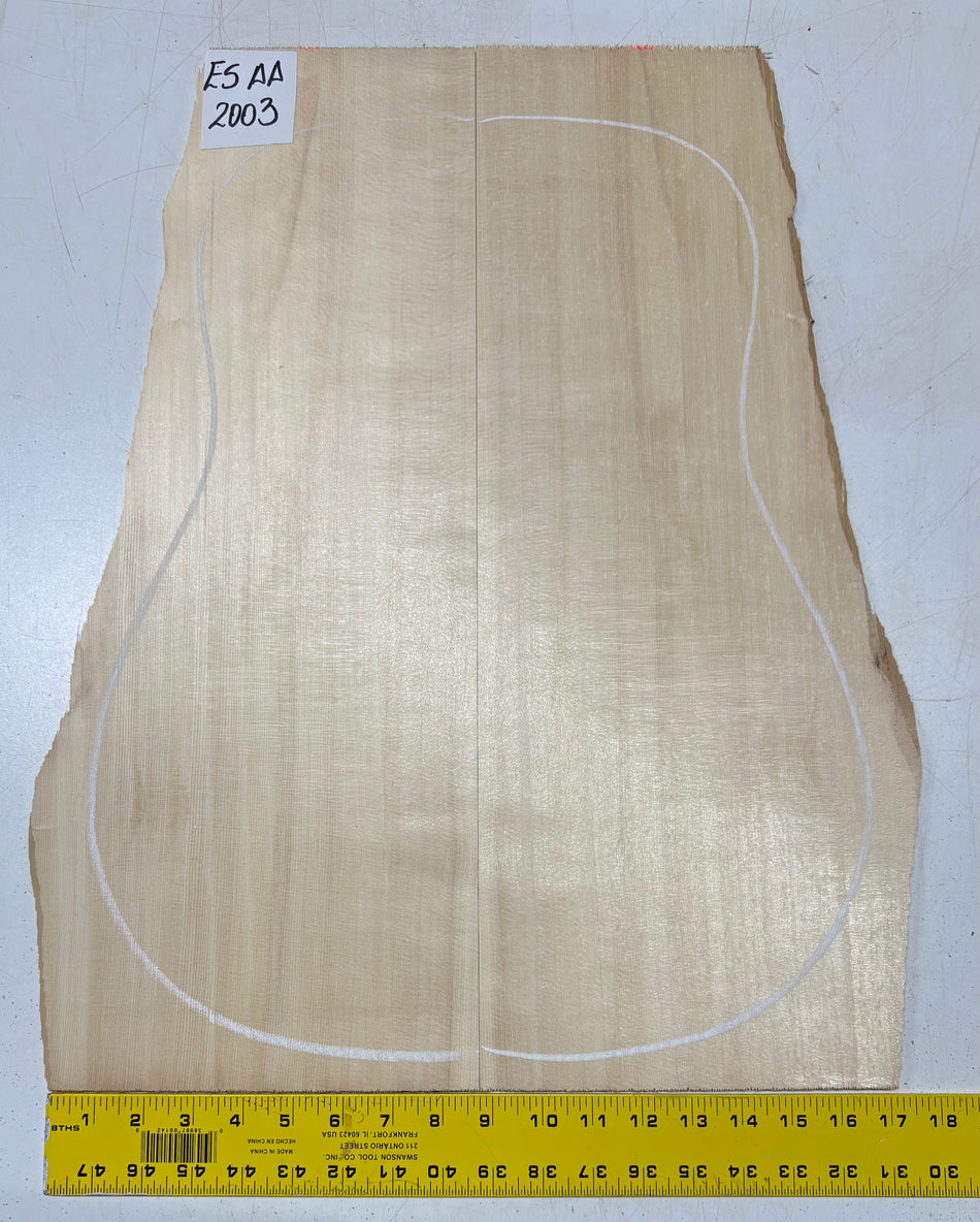 Engelmann Spruce Guitar Top For Dreadnought Guitars ES AA #2003