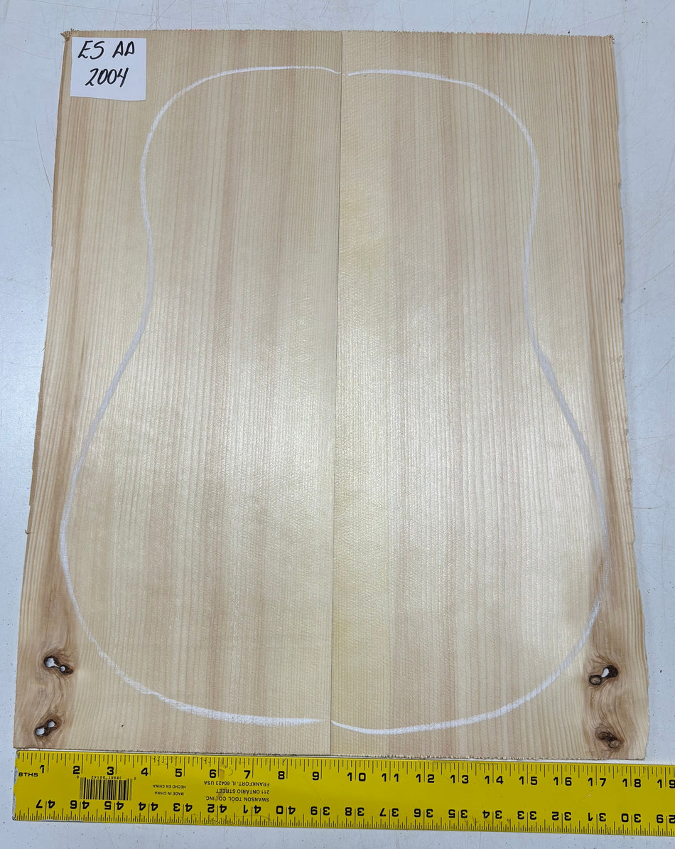 Engelmann Spruce Guitar Top For Dreadnought Guitars ES AA #2004