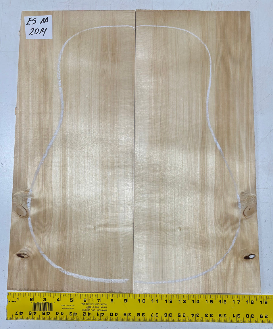 Engelmann Spruce Guitar Top For Dreadnought Guitars ES AA #2014