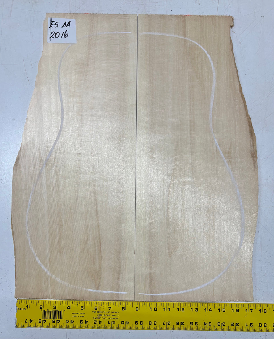 Engelmann Spruce Guitar Top For Dreadnought Guitars ES AA #2016