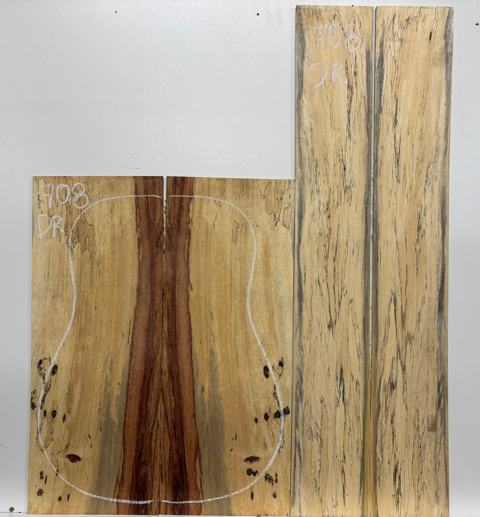 Royal Red Tamarind Dreadnought Guitar Back and Side Set #708