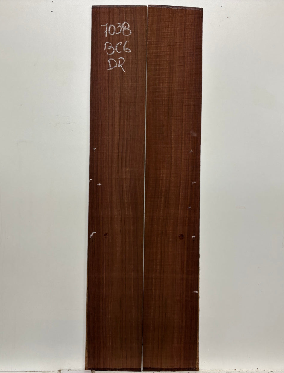 Segundos juegos de fondo y aros de caoba hondureña genuina