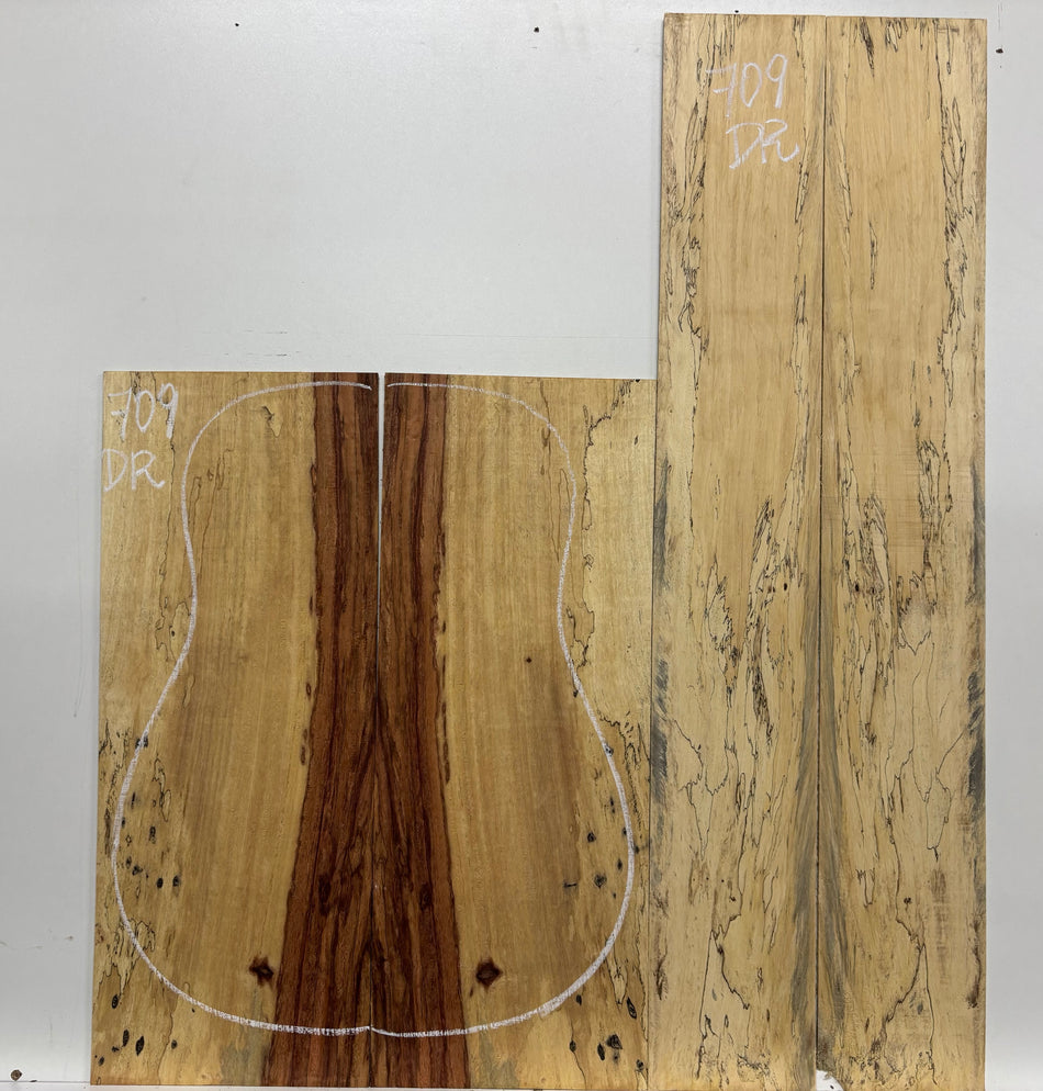 Royal Red Tamarind Dreadnought Guitar Back and Side Set #709