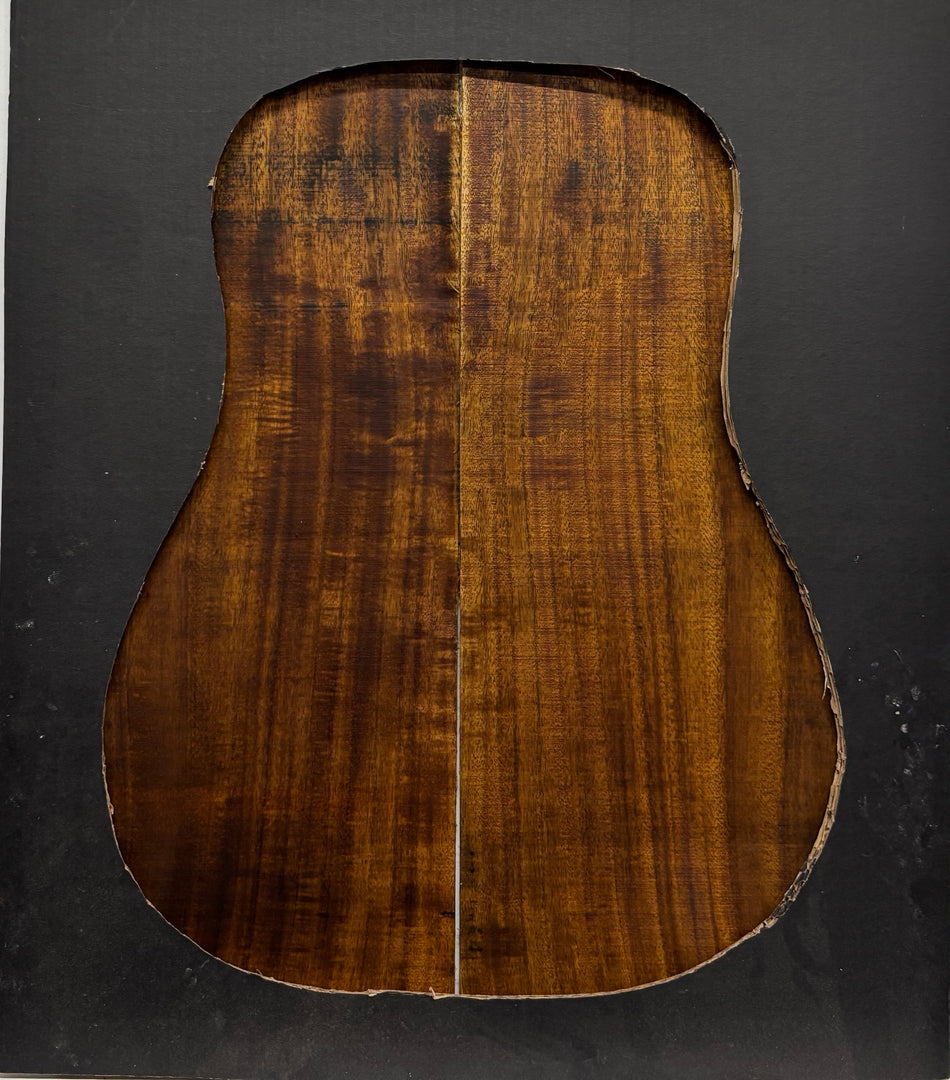 Golden Acacia Dreadnought Guitar Back & Side Set #1001