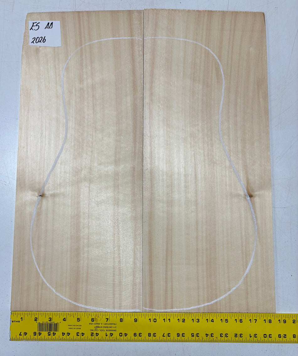 Engelmann Spruce Guitar Top For Dreadnought Guitars ES AA #2026
