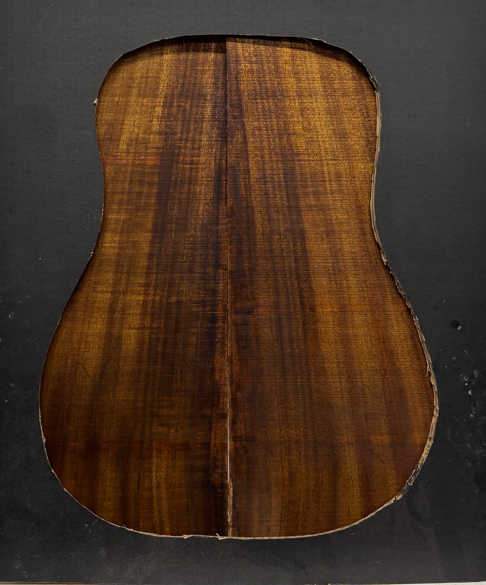 Golden Acacia Dreadnought Guitar Back & Side Set #1003