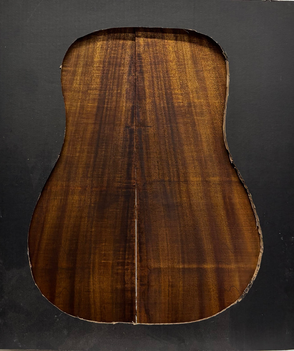 Golden Acacia Dreadnought Guitar Back & Side Set #1004