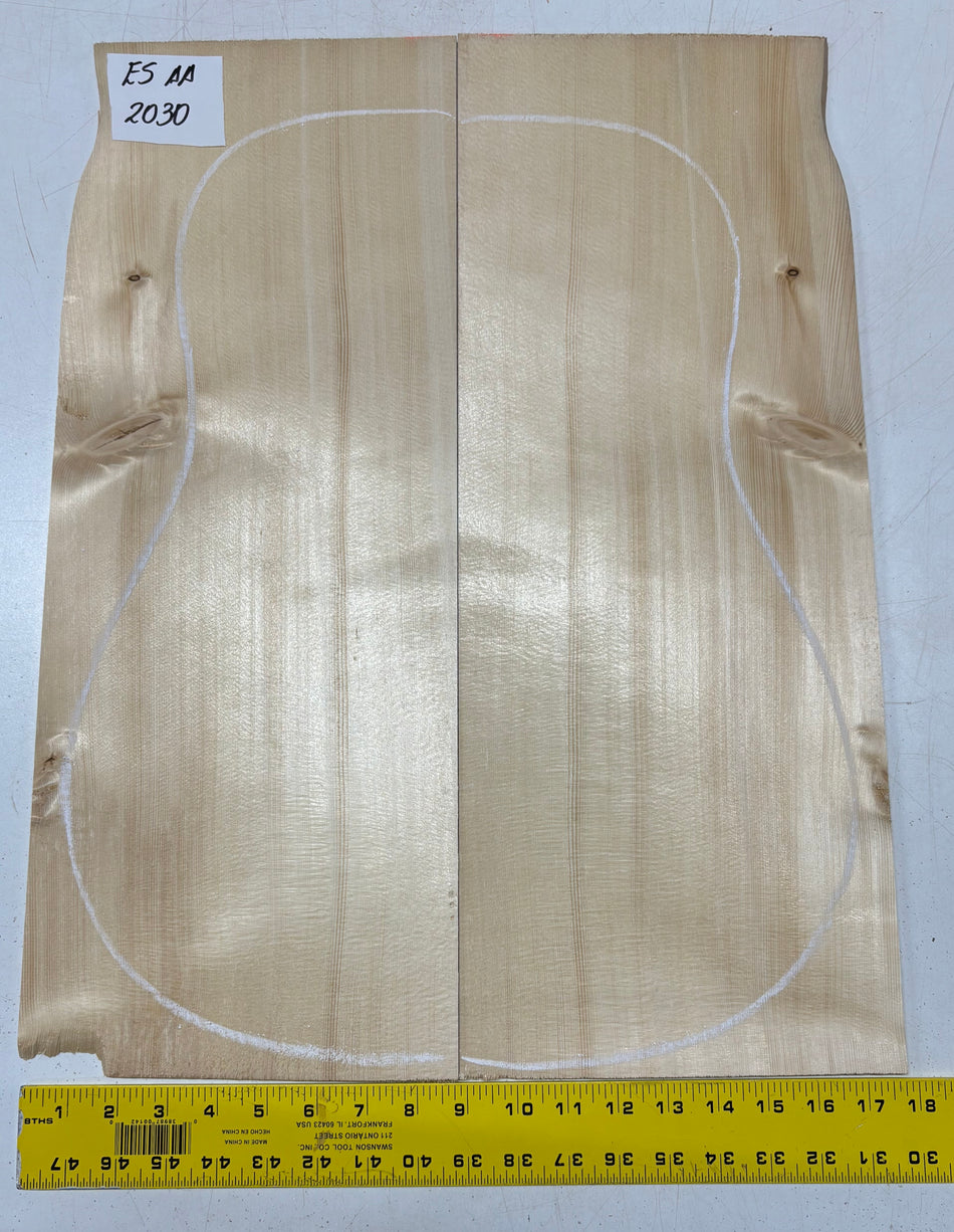 Engelmann Spruce Guitar Top For Dreadnought Guitars ES AA #2030