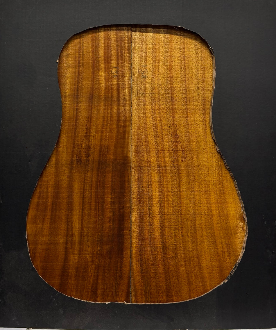 Golden Acacia Dreadnought Guitar Back & Side Set #1007