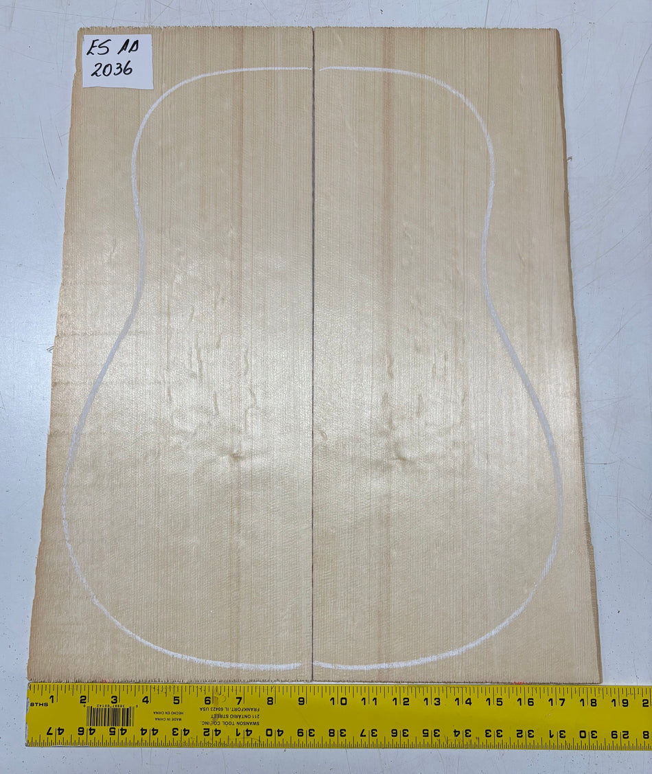 Engelmann Spruce Guitar Top For Dreadnought Guitars ES AA #2036