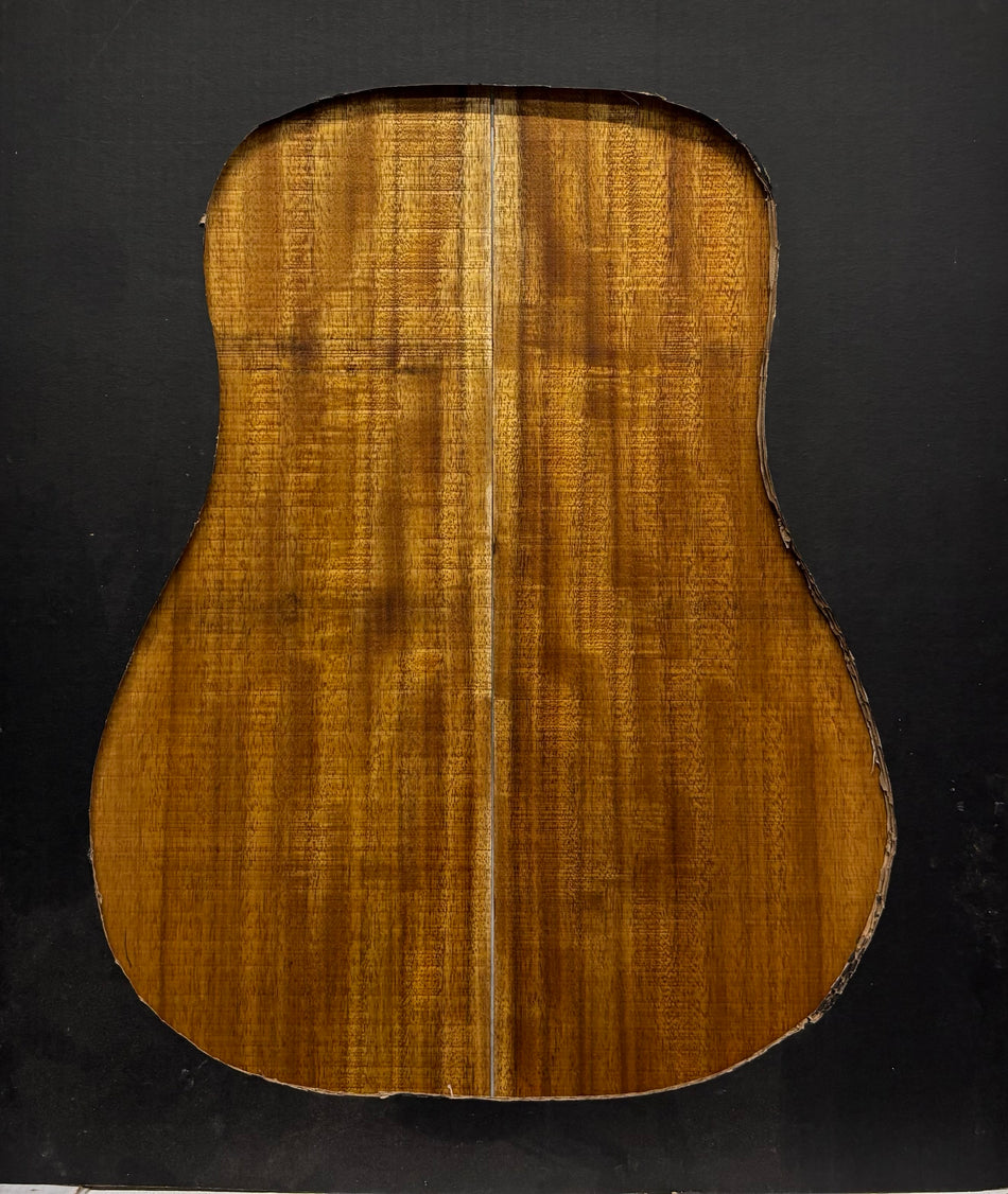Golden Acacia Dreadnought Guitar Back & Side Set #1011