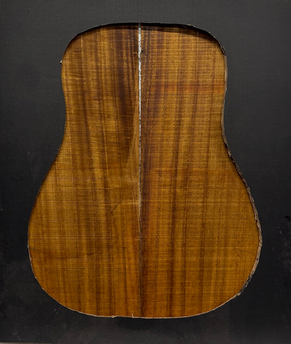 Golden Acacia Dreadnought Guitar Back & Side Set #1013