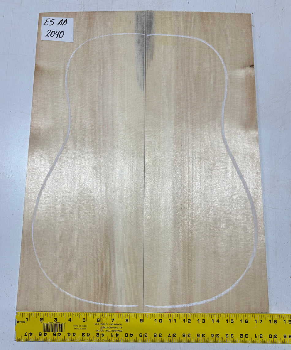 Engelmann Spruce Guitar Top For Dreadnought Guitars ES AA #2040