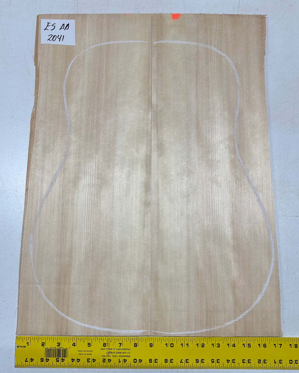 Engelmann Spruce Guitar Top For Dreadnought Guitars ES AA #2041