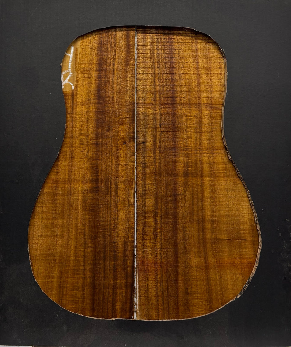 Golden Acacia Dreadnought Guitar Back & Side Set #1014