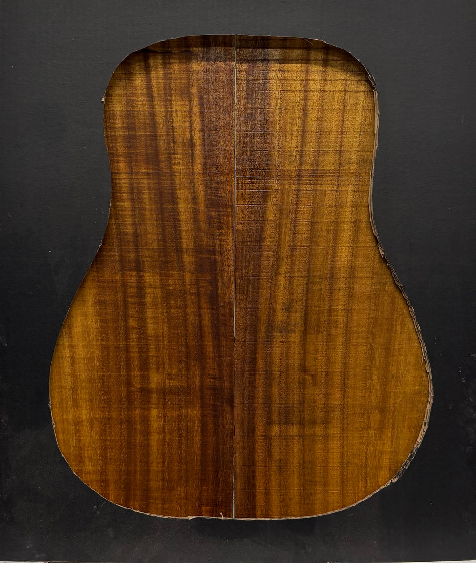 Golden Acacia Dreadnought Guitar Back & Side Set #1017