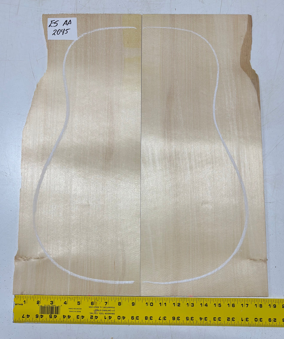 Engelmann Spruce Guitar Top For Dreadnought Guitars ES AA #2045