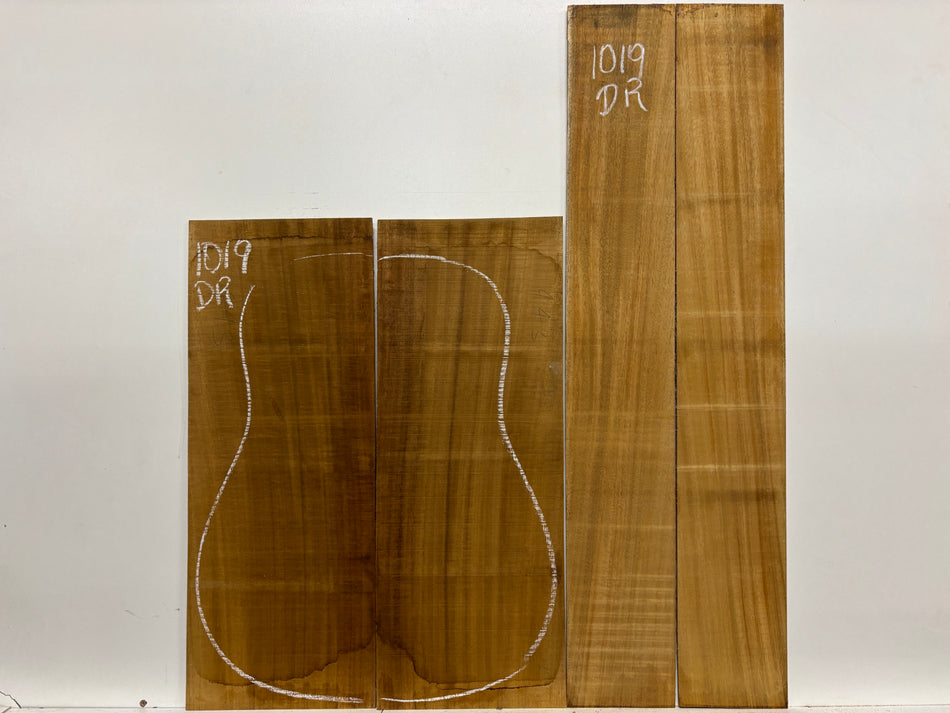 Golden Acacia Dreadnought Guitar Back & Side Set #1019