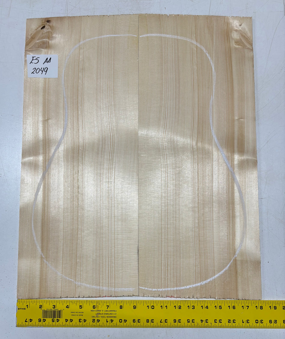 Engelmann Spruce Guitar Top For Dreadnought Guitars ES AA #2049