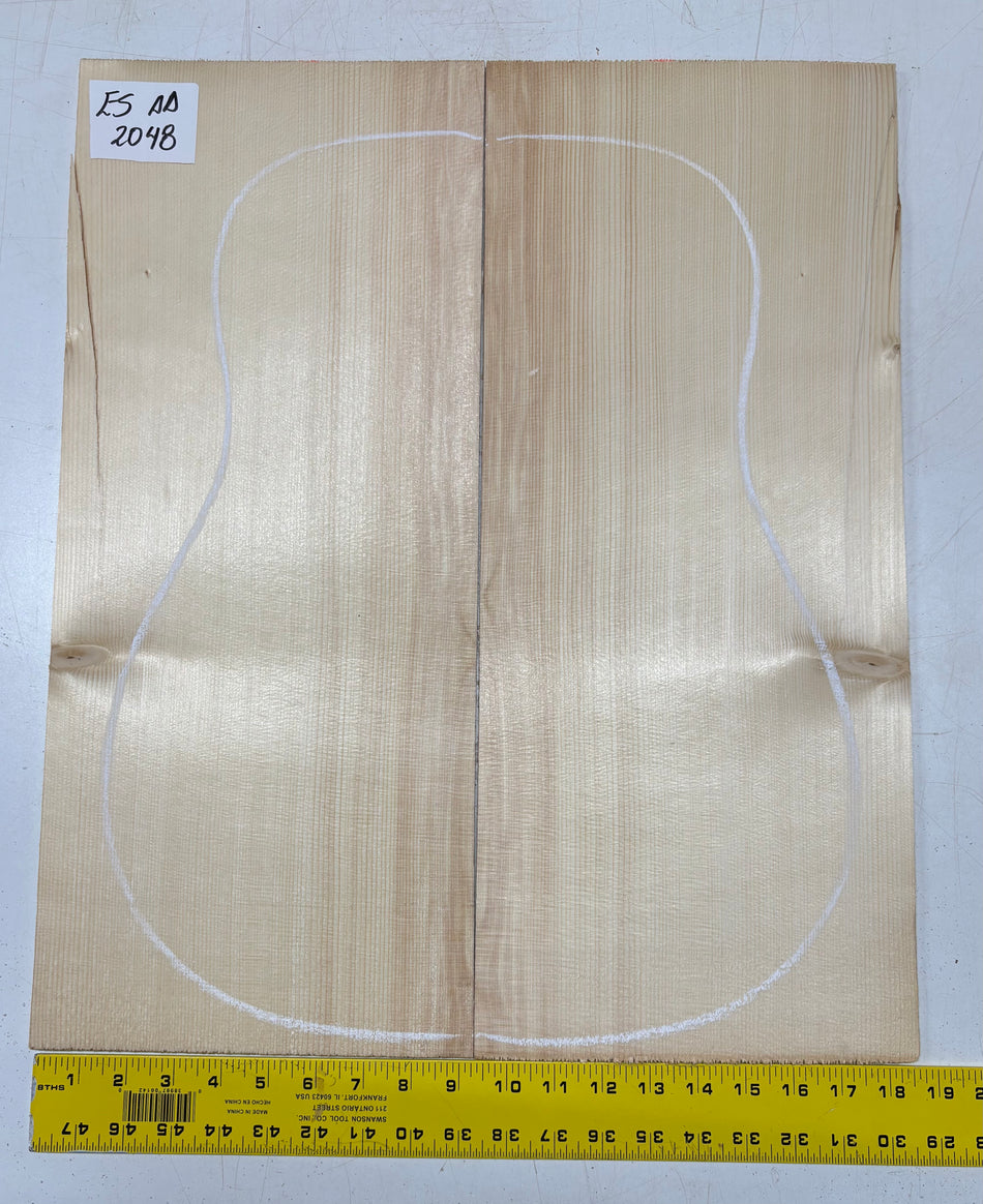 Engelmann Spruce Guitar Top For Dreadnought Guitars ES AA #2048