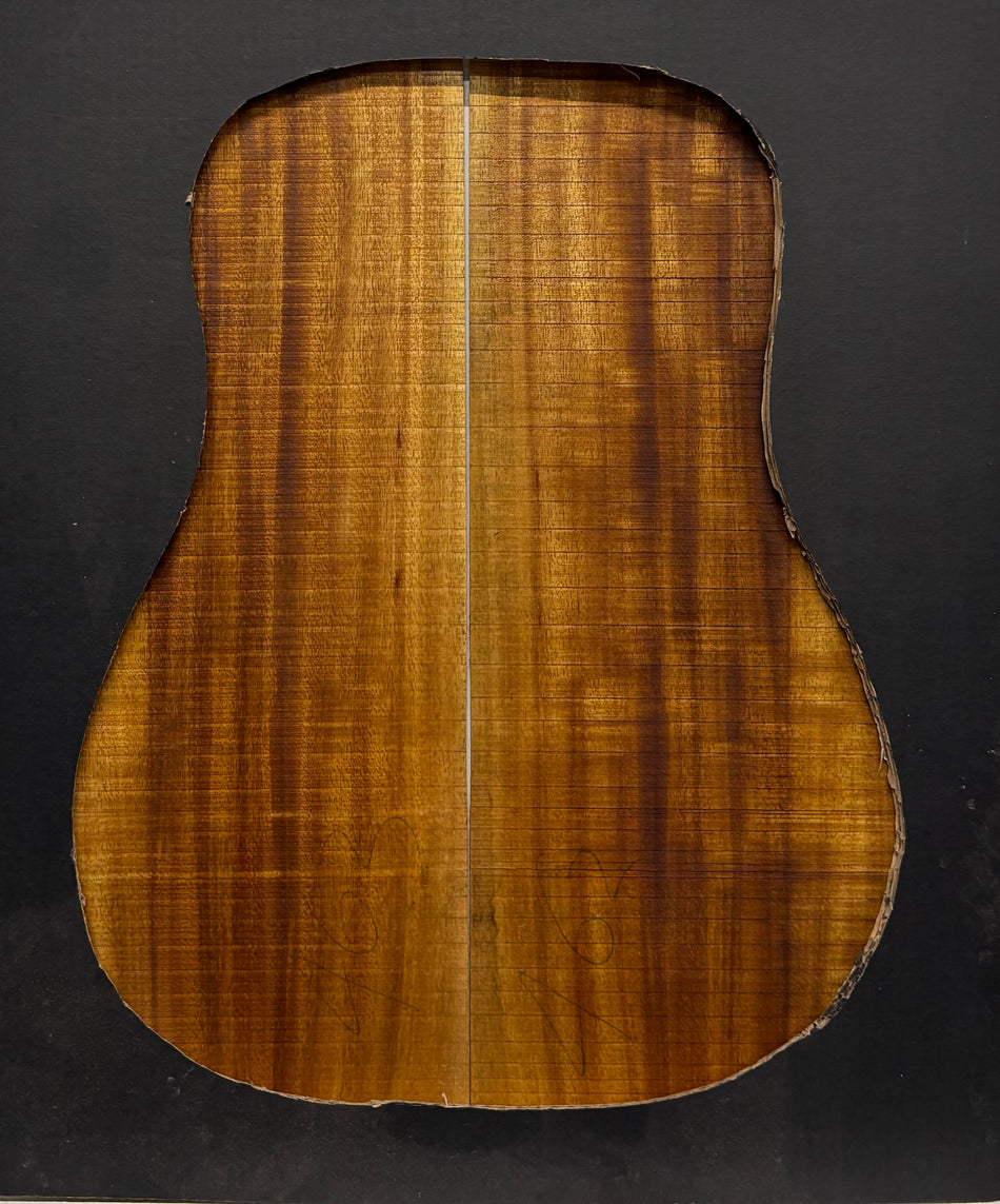Golden Acacia Dreadnought Guitar Back & Side Set #1021