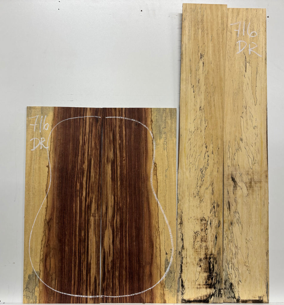 Royal Red Tamarind Dreadnought Guitar Back and Side Set #716