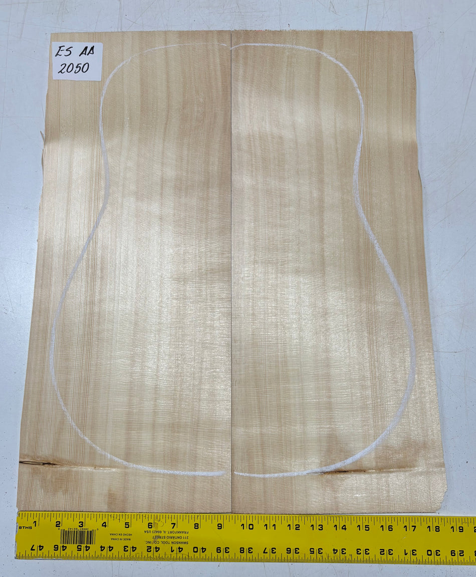 Engelmann Spruce Guitar Top For Dreadnought Guitars ES AA #2050