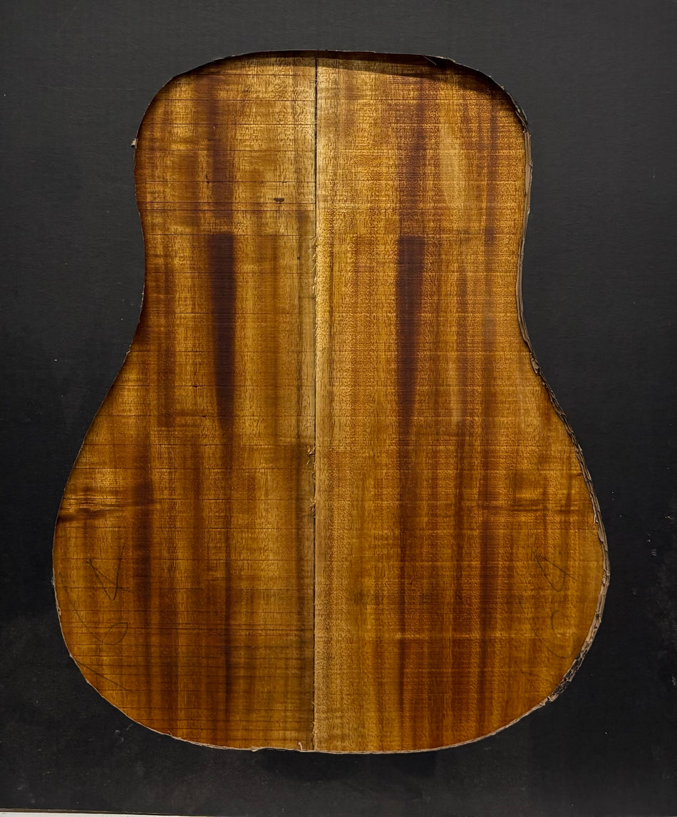 Golden Acacia Dreadnought Guitar Back & Side Set #1022