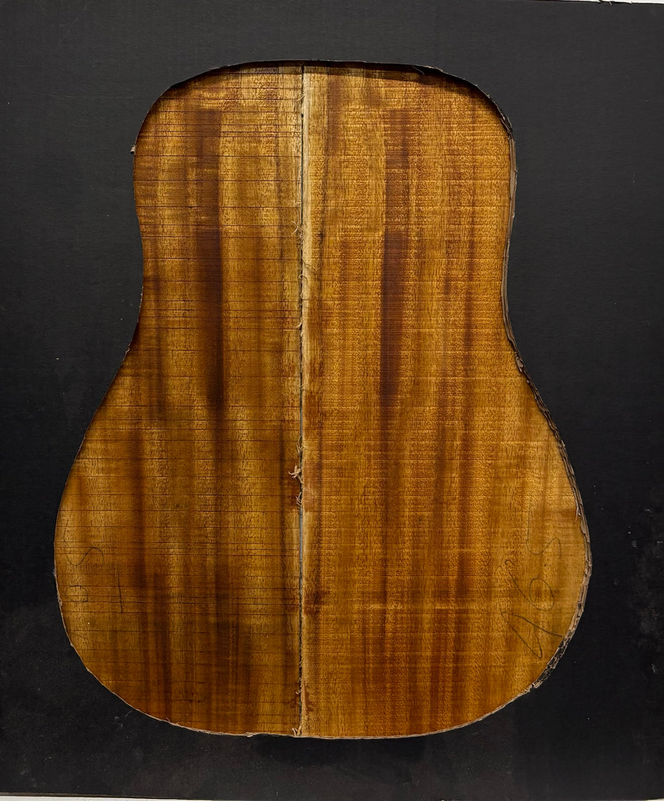 Golden Acacia Dreadnought Guitar Back & Side Set #1023