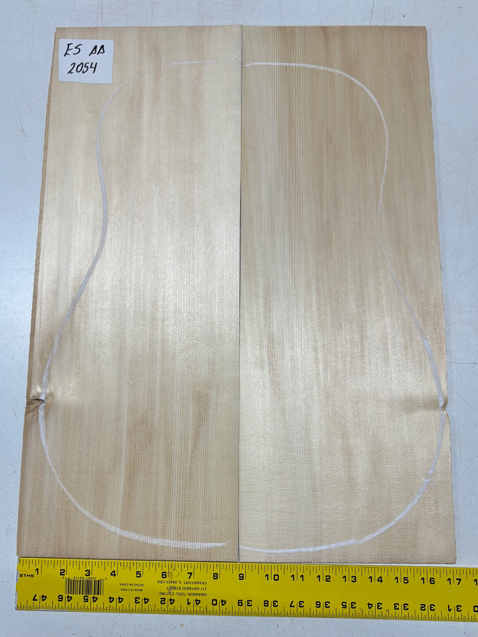 Engelmann Spruce Guitar Top For Dreadnought Guitars ES AA #2054