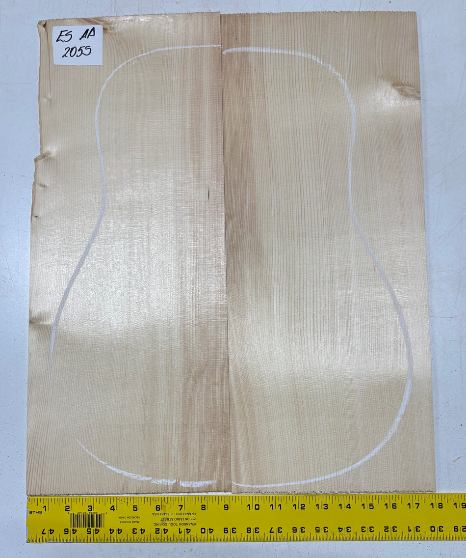 Engelmann Spruce Guitar Top For Dreadnought Guitars ES AA #2055