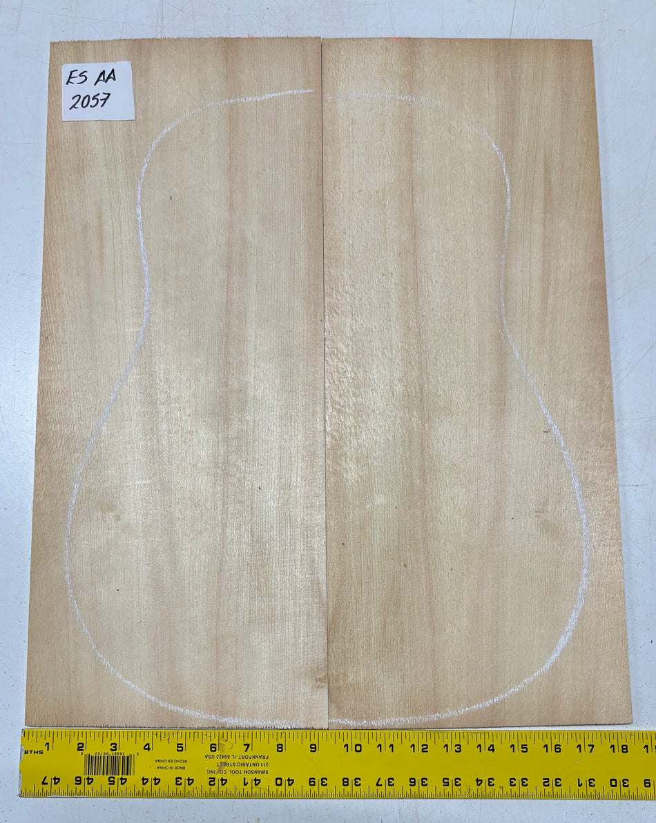 Engelmann Spruce Guitar Top For Dreadnought Guitars ES AA #2057