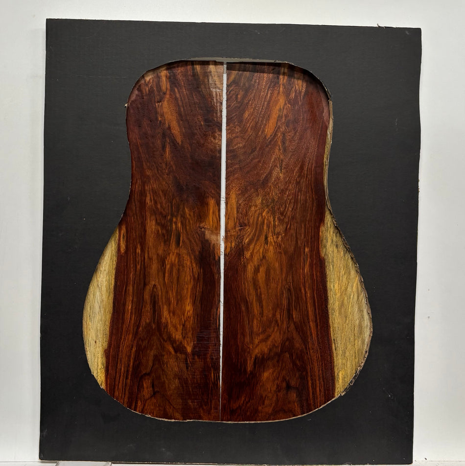 Royal Red Tamarind Dreadnought Guitar Back and Side Set #722