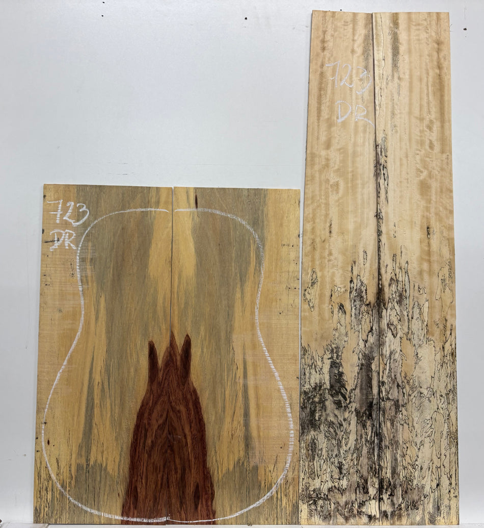 Royal Red Tamarind Dreadnought Guitar Back and Side Set #723