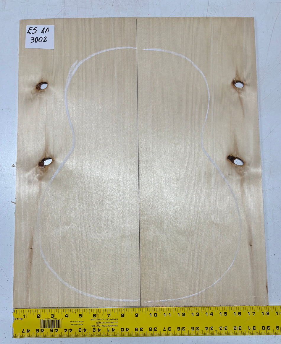 Engelmann Spruce Guitar Top For Classical Guitars ES AA #3002