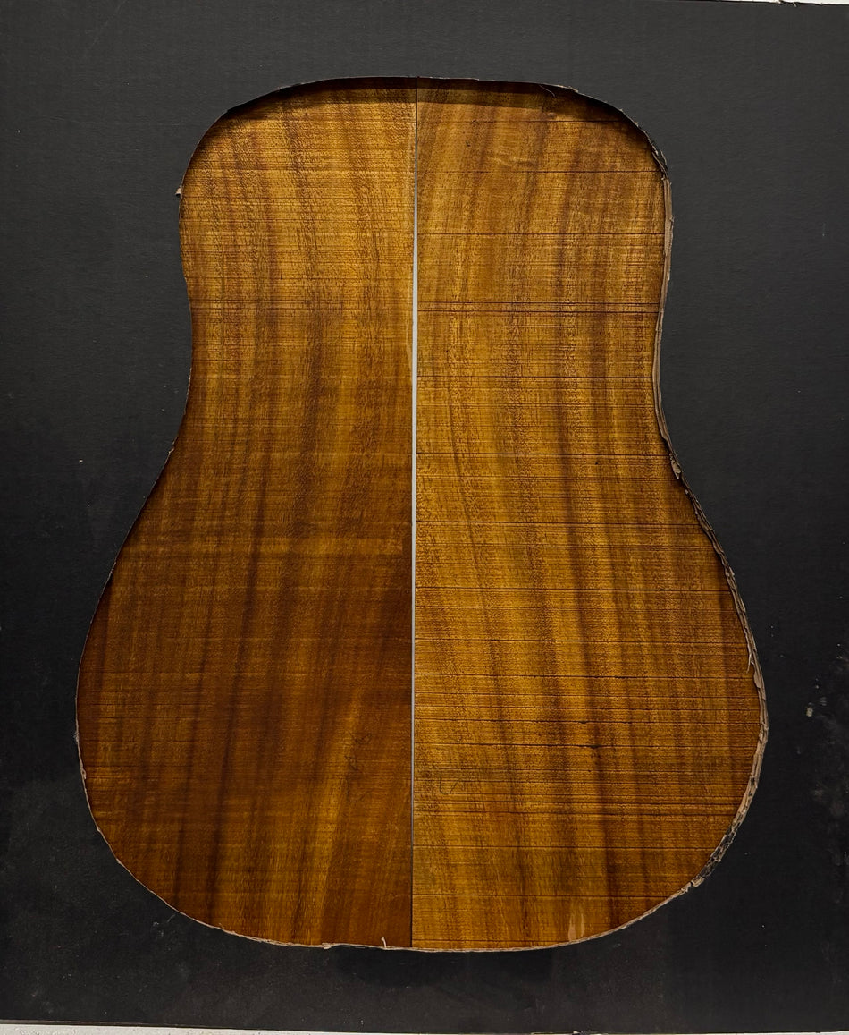 Golden Acacia Dreadnought Guitar Back & Side Set #1035