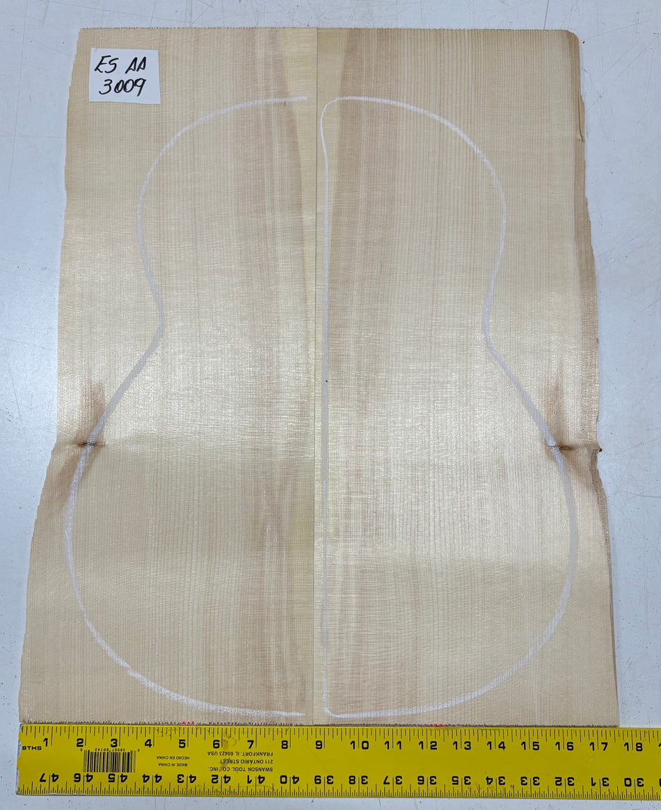 Engelmann Spruce Guitar Top For Classical Guitars ES AA #3009