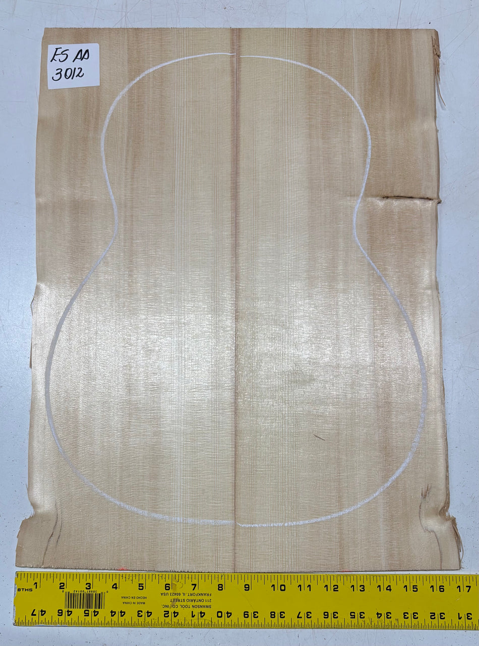 Engelmann Spruce Guitar Top For Classical Guitars ES AA #3012