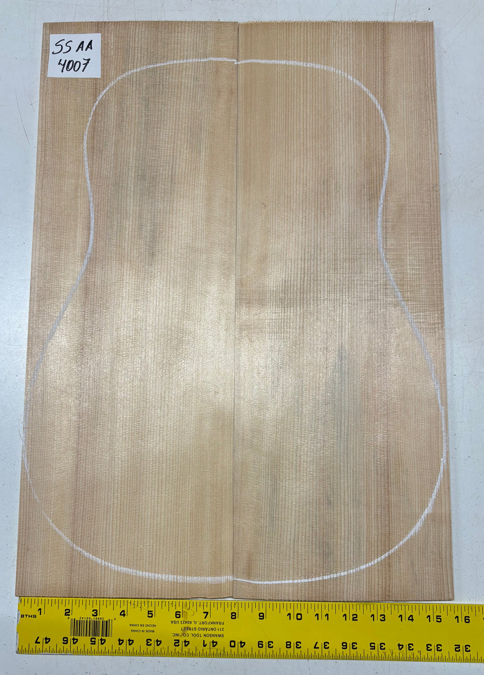 Sitka Spruce Dreadnought Guitar Top Bookmatched AA Grade #4007