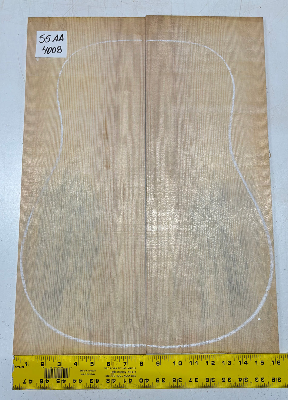 Sitka Spruce Dreadnought Guitar Top Bookmatched AA Grade #4008