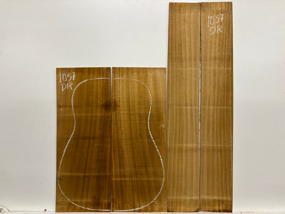 Golden Acacia Dreadnought Guitar Back & Side Set #1057