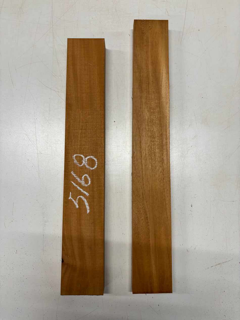 2 Pack, Honduras Mahogany Thin Stock Lumber  20"x3"x1-3/8" , 22"x3"x1-1/8"#5168