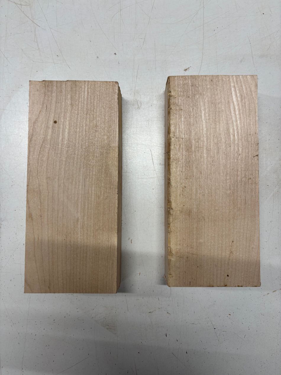 2 Pack, Hard Maple Thin Stock Lumber 9"x4"x1-3/4"#5170