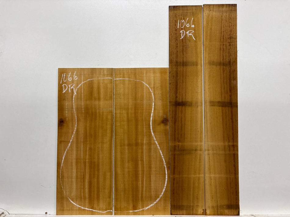 Golden Acacia Dreadnought Guitar Back & Side Set #1066