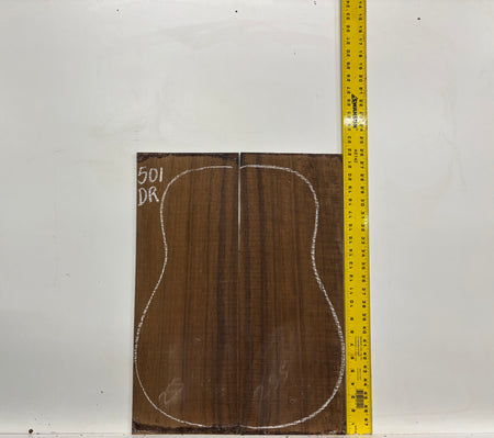 Indian Laurel Dreadnought Guitar Back and Side Set #501 - Exotic Wood Zone