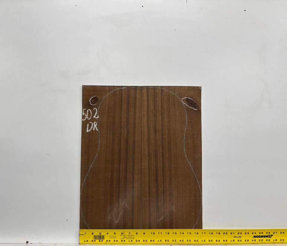 Indian Laurel Dreadnought Guitar Back and Side Set #502 - Exotic Wood Zone