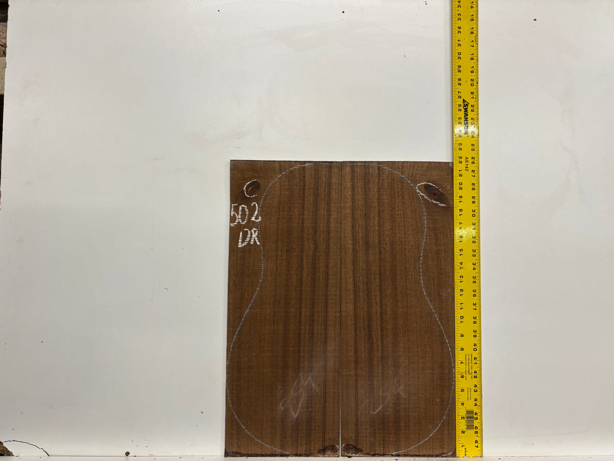 Indian Laurel Dreadnought Guitar Back and Side Set #502 - Exotic Wood Zone